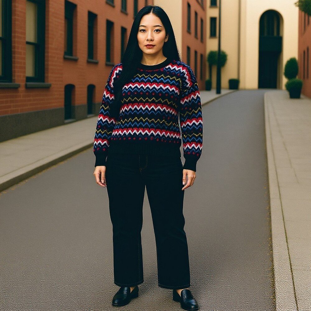 Vintage Petite Chaus Cotton Sweater SIze M Petite